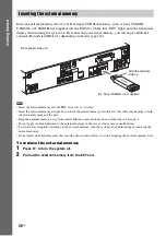 Предварительный просмотр 26 страницы Sony 4-147-229-13(1) Operating Instructions Manual