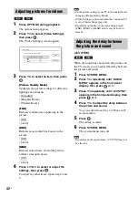 Предварительный просмотр 42 страницы Sony 4-147-229-13(1) Operating Instructions Manual