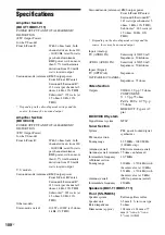 Предварительный просмотр 100 страницы Sony 4-147-229-13(1) Operating Instructions Manual