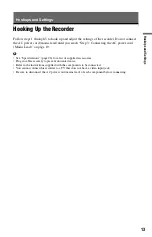 Preview for 13 page of Sony 4-151-079-11(1) Operating Instructions Manual