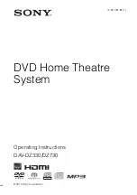 Sony 4-165-481-11(1) Operating Instructions Manual preview