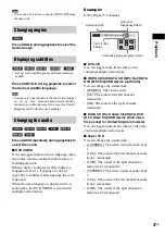 Preview for 37 page of Sony 4-165-481-11(1) Operating Instructions Manual