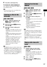 Preview for 41 page of Sony 4-165-481-11(1) Operating Instructions Manual