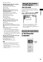 Preview for 43 page of Sony 4-165-481-11(1) Operating Instructions Manual