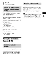 Preview for 47 page of Sony 4-165-481-11(1) Operating Instructions Manual