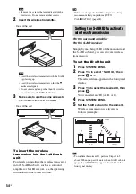 Preview for 54 page of Sony 4-165-481-11(1) Operating Instructions Manual