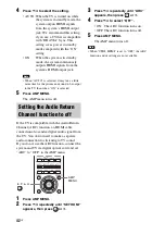 Предварительный просмотр 42 страницы Sony 4-181-486-11(2) Operating Instructions Manual