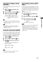 Preview for 51 page of Sony 4-181-486-11(2) Operating Instructions Manual