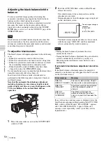 Preview for 50 page of Sony 400K - DSR Camcorder - 1.04 MP Operating Instructions Manual