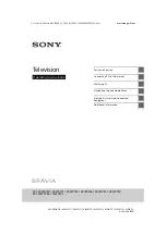 Предварительный просмотр 1 страницы Sony 43WD752KDL-32WD756 / 32WD752 Operating Instructions Manual