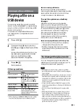 Preview for 17 page of Sony 4548736019614 Operating Instructions Manual