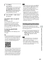 Preview for 23 page of Sony 4548736019614 Operating Instructions Manual