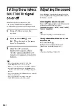 Preview for 26 page of Sony 4548736019614 Operating Instructions Manual