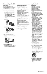 Preview for 5 page of Sony 45CS Operating Instructions Manual