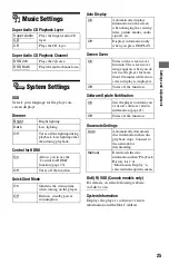 Preview for 25 page of Sony 45CS Operating Instructions Manual