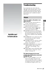 Preview for 27 page of Sony 45CS Operating Instructions Manual