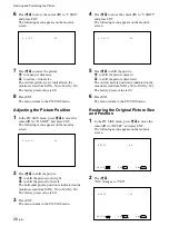 Предварительный просмотр 26 страницы Sony 500A3WE Operating Instructions Manual