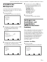 Предварительный просмотр 111 страницы Sony 500A3WE Operating Instructions Manual