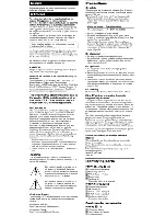 Preview for 3 page of Sony 5RS-ZX1 Operating Instructions Manual