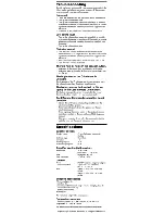 Preview for 5 page of Sony 5RS-ZX1 Operating Instructions Manual