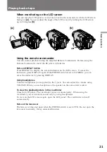 Предварительный просмотр 21 страницы Sony 64 Operating Instructions Manual