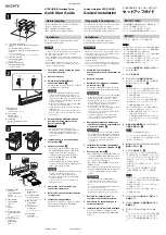 Sony 7819900133 Quick Start Manual preview