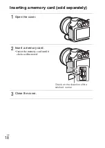 Предварительный просмотр 18 страницы Sony a 3000 Series Instruction Manual