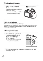 Предварительный просмотр 26 страницы Sony a 3000 Series Instruction Manual