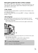 Предварительный просмотр 31 страницы Sony a 3000 Series Instruction Manual