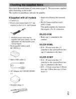 Preview for 9 page of Sony a 5100 ILCE-5100 Instruction Manual