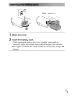 Предварительный просмотр 13 страницы Sony a 5100 ILCE-5100 Instruction Manual