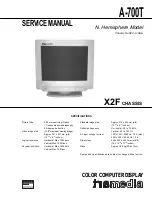 Sony A-700T Service Manual предпросмотр