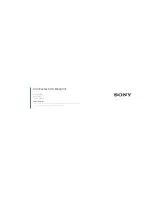 Sony A1ll User Manual preview