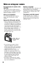 Preview for 8 page of Sony A200 - Alpha 10.2MP Digital SLR Camera Instruction Manual