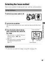 Preview for 67 page of Sony A200 - Alpha 10.2MP Digital SLR Camera Instruction Manual