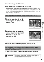 Preview for 69 page of Sony A200 - Alpha 10.2MP Digital SLR Camera Instruction Manual