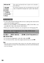 Preview for 84 page of Sony A200 - Alpha 10.2MP Digital SLR Camera Instruction Manual