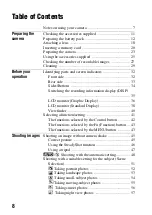 Preview for 8 page of Sony A230 Instruction Manual