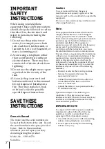 Preview for 2 page of Sony A2770 - SPP Cordless Phone Operating Instructions Manual