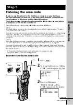 Preview for 17 page of Sony A2780 - SPP Cordless Phone Operating Instructions Manual