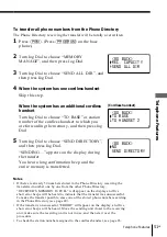 Preview for 51 page of Sony A2780 - SPP Cordless Phone Operating Instructions Manual