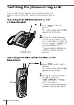 Preview for 52 page of Sony A2780 - SPP Cordless Phone Operating Instructions Manual