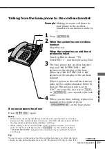 Preview for 55 page of Sony A2780 - SPP Cordless Phone Operating Instructions Manual