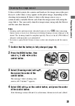 Предварительный просмотр 33 страницы Sony A330 - Alpha Digital SLR Instruction Manual