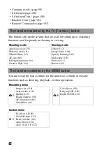 Предварительный просмотр 42 страницы Sony A330 - Alpha Digital SLR Instruction Manual