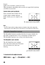 Предварительный просмотр 46 страницы Sony A330 - Alpha Digital SLR Instruction Manual