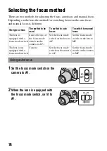 Предварительный просмотр 76 страницы Sony A330 - Alpha Digital SLR Instruction Manual