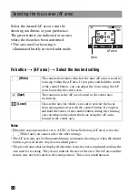 Предварительный просмотр 80 страницы Sony A330 - Alpha Digital SLR Instruction Manual