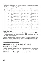 Предварительный просмотр 86 страницы Sony A330 - Alpha Digital SLR Instruction Manual