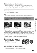 Предварительный просмотр 101 страницы Sony A330 - Alpha Digital SLR Instruction Manual